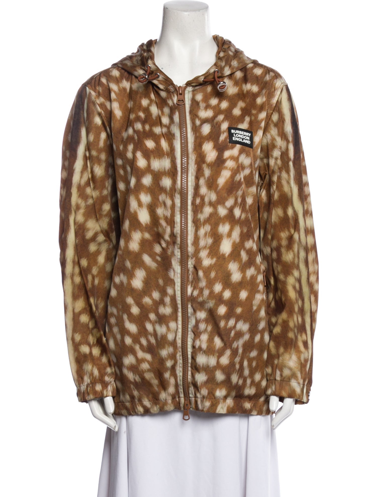 Burberry Nylon Animal Print Jacket