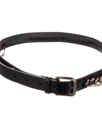 Burberry Skinny Leather Belt
