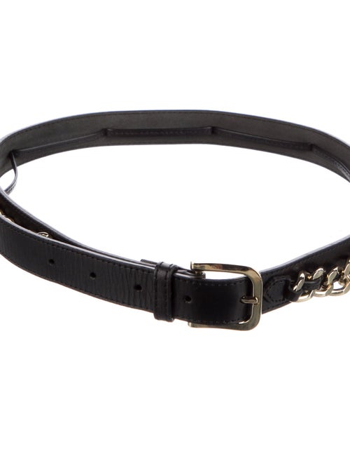 Burberry Skinny Leather Belt