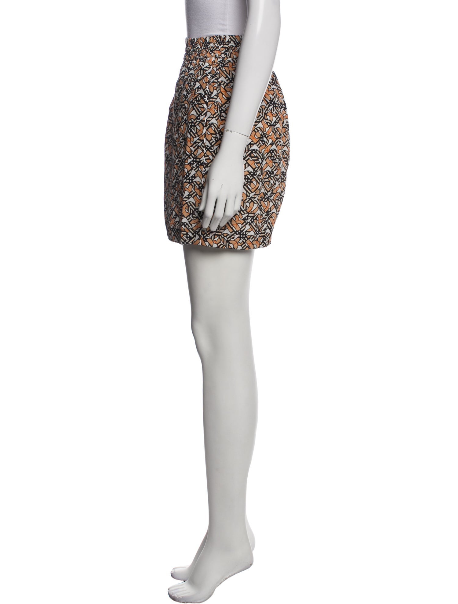 Burberry Silk Mini Shorts