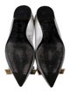 Burberry Leather Bow Accents Ballet Flats