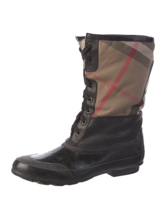 Burberry Rubber Printed Rain Boots