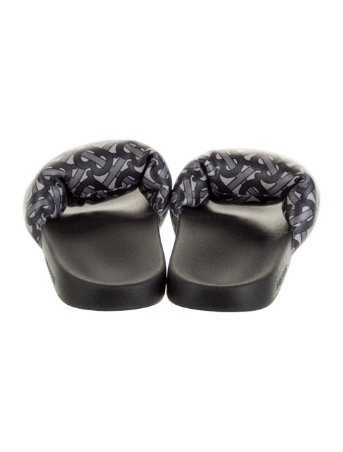 Burberry TB Monogram Leather Slides
