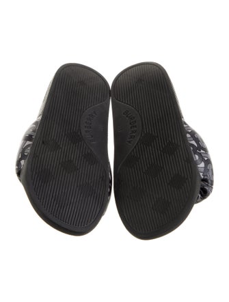 Burberry TB Monogram Leather Slides