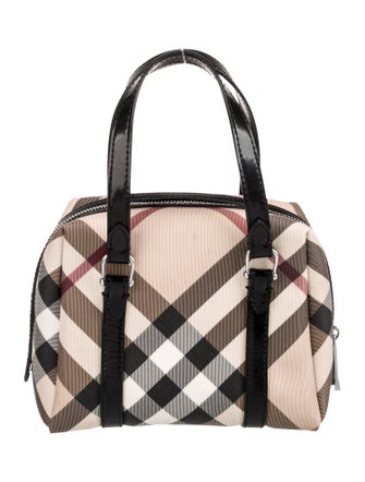 Burberry Super Nova Check Boston Small