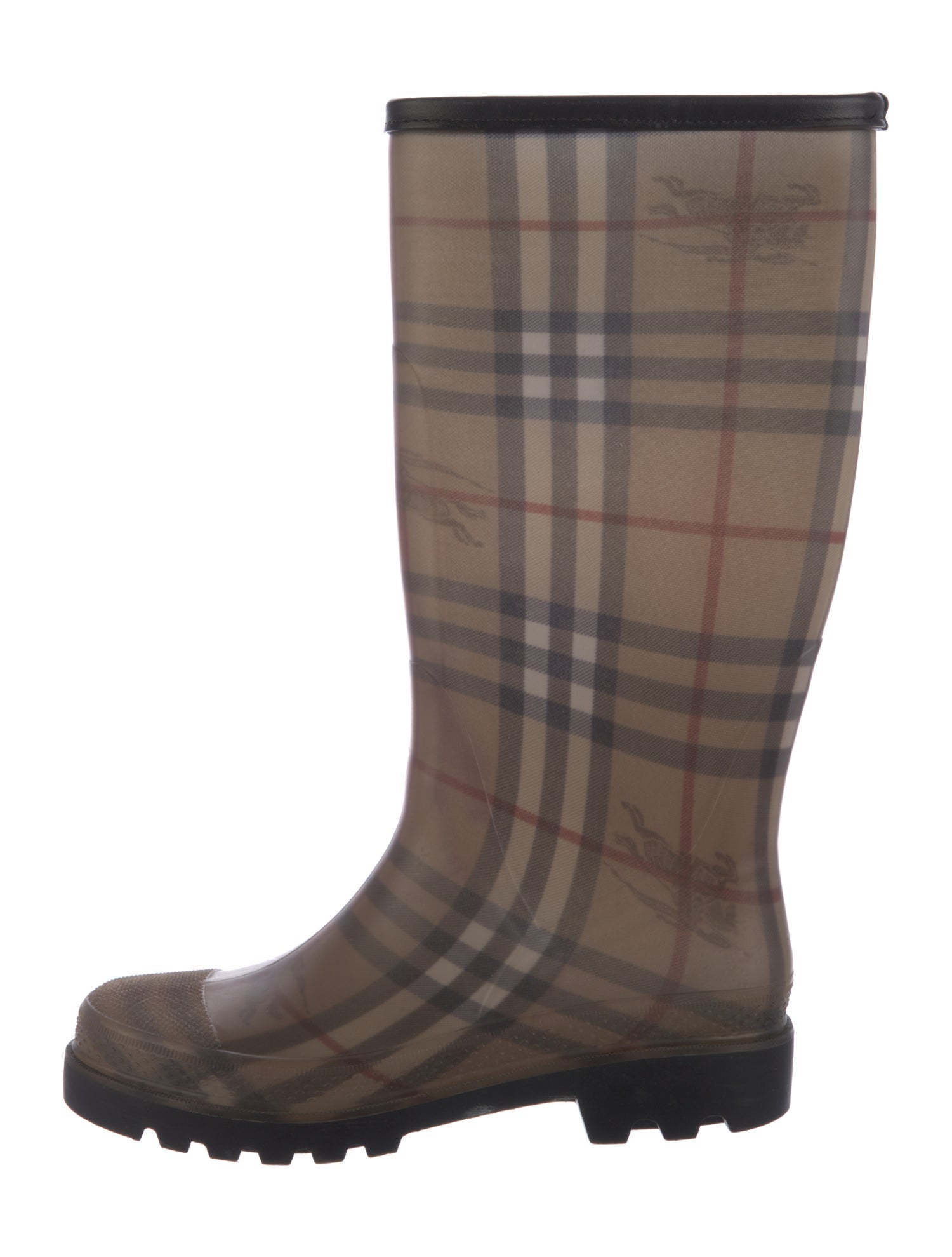 Burberry Rubber Printed Rain Boots