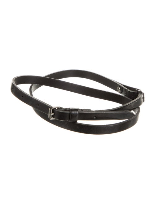 Burberry Skinny Leather Belt