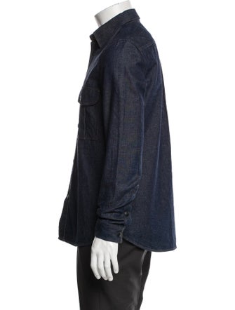 Burberry Long Sleeve Denim Shirt