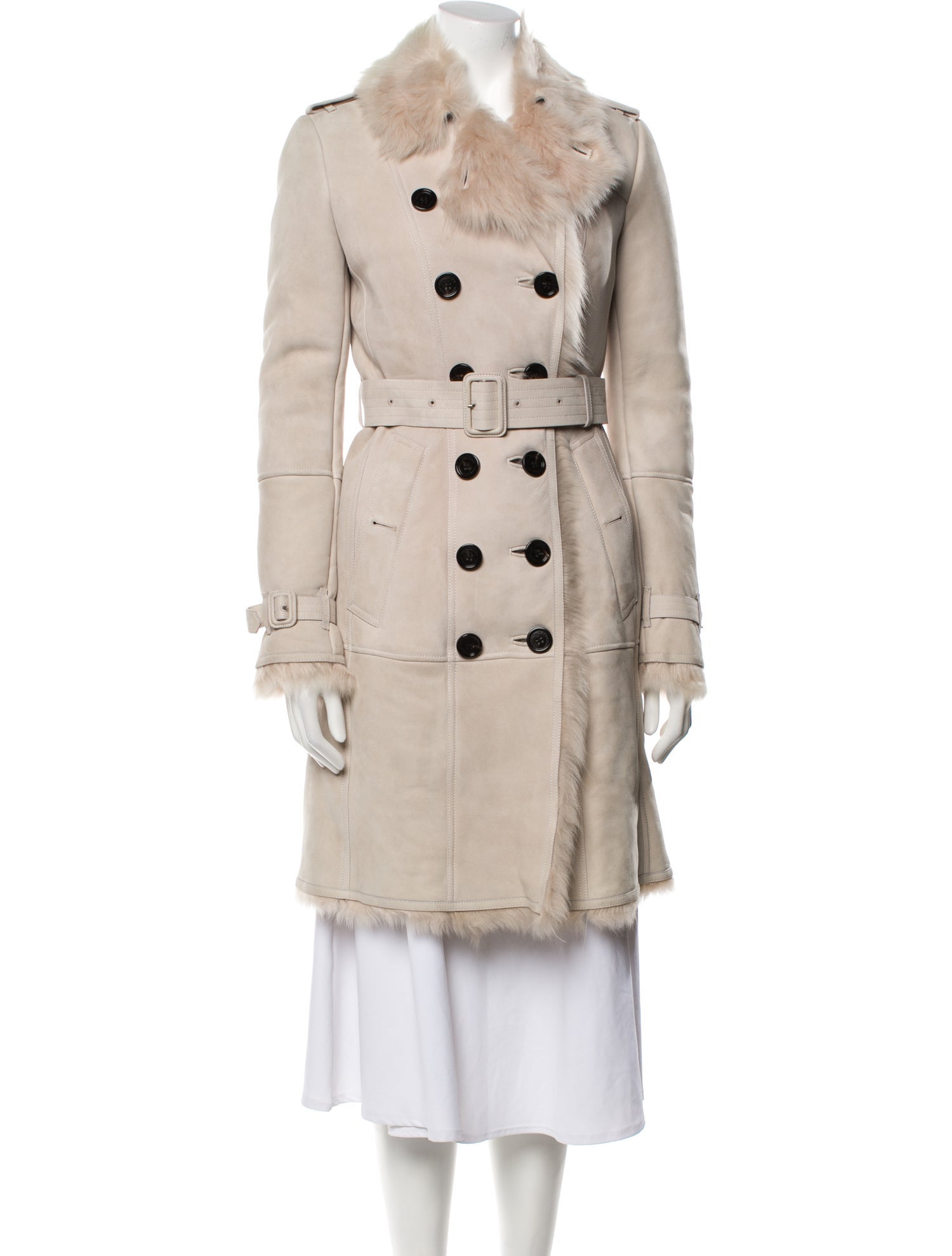 Burberry Leather Trench Coat