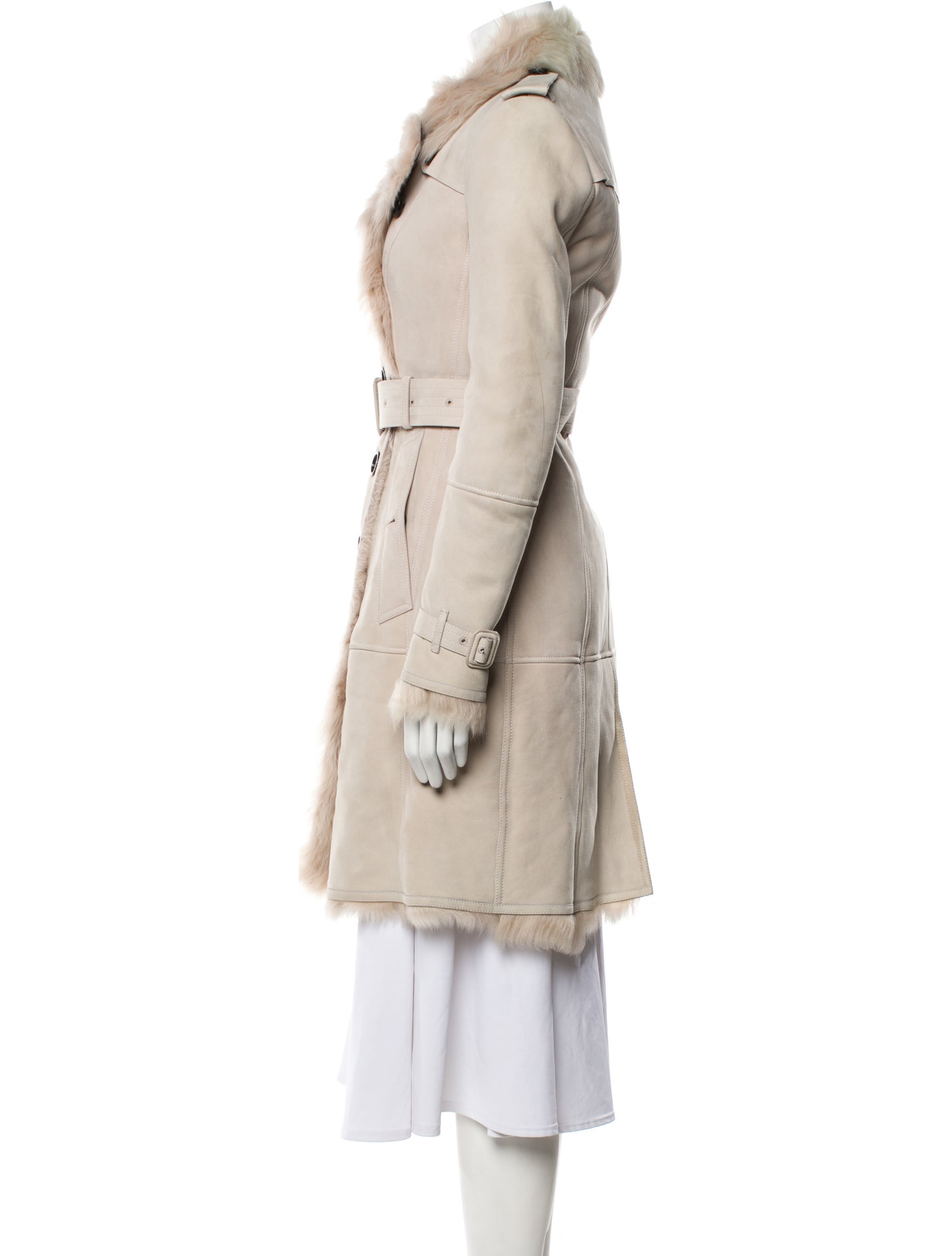 Burberry Leather Trench Coat