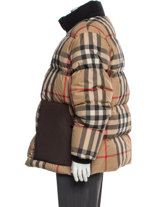 Burberry House Check Pattern Puffer Coat