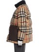 Burberry House Check Pattern Puffer Coat