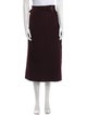 Burberry Wool Midi Length Skirt