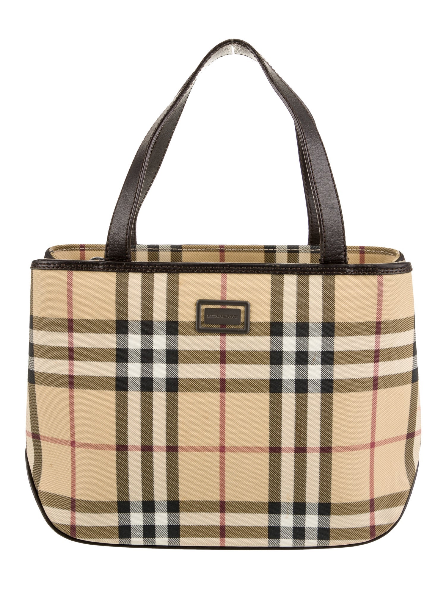 Burberry Nova Check Top Handle Bag