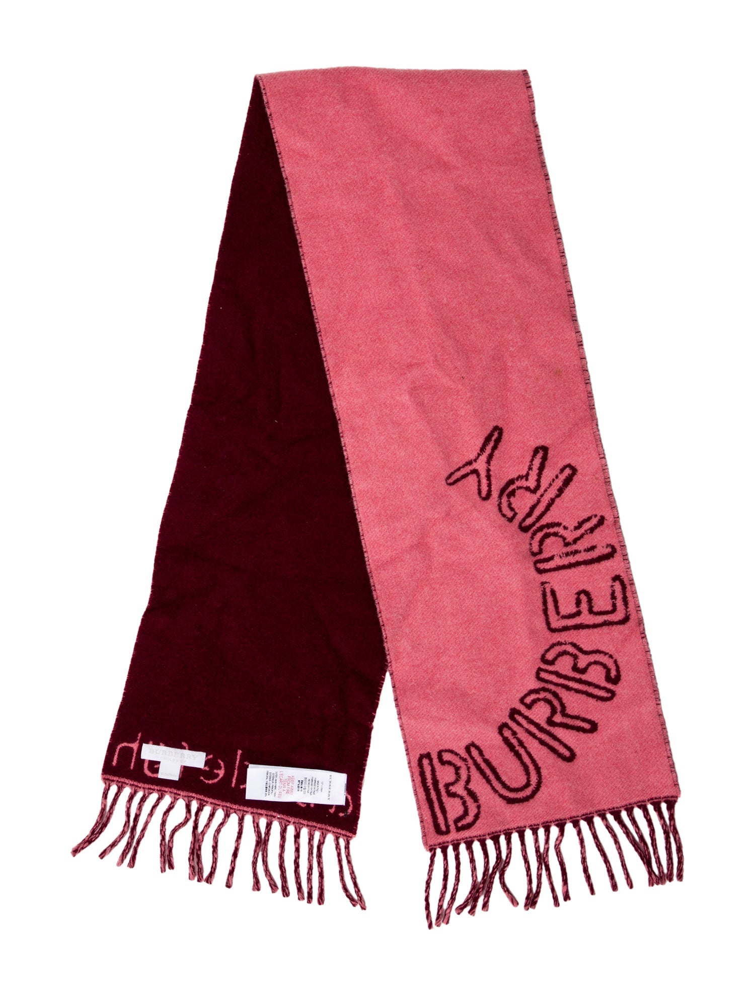 Burberry Toddler Girls' Patterned Fringe-Trimmed Wool Scarf