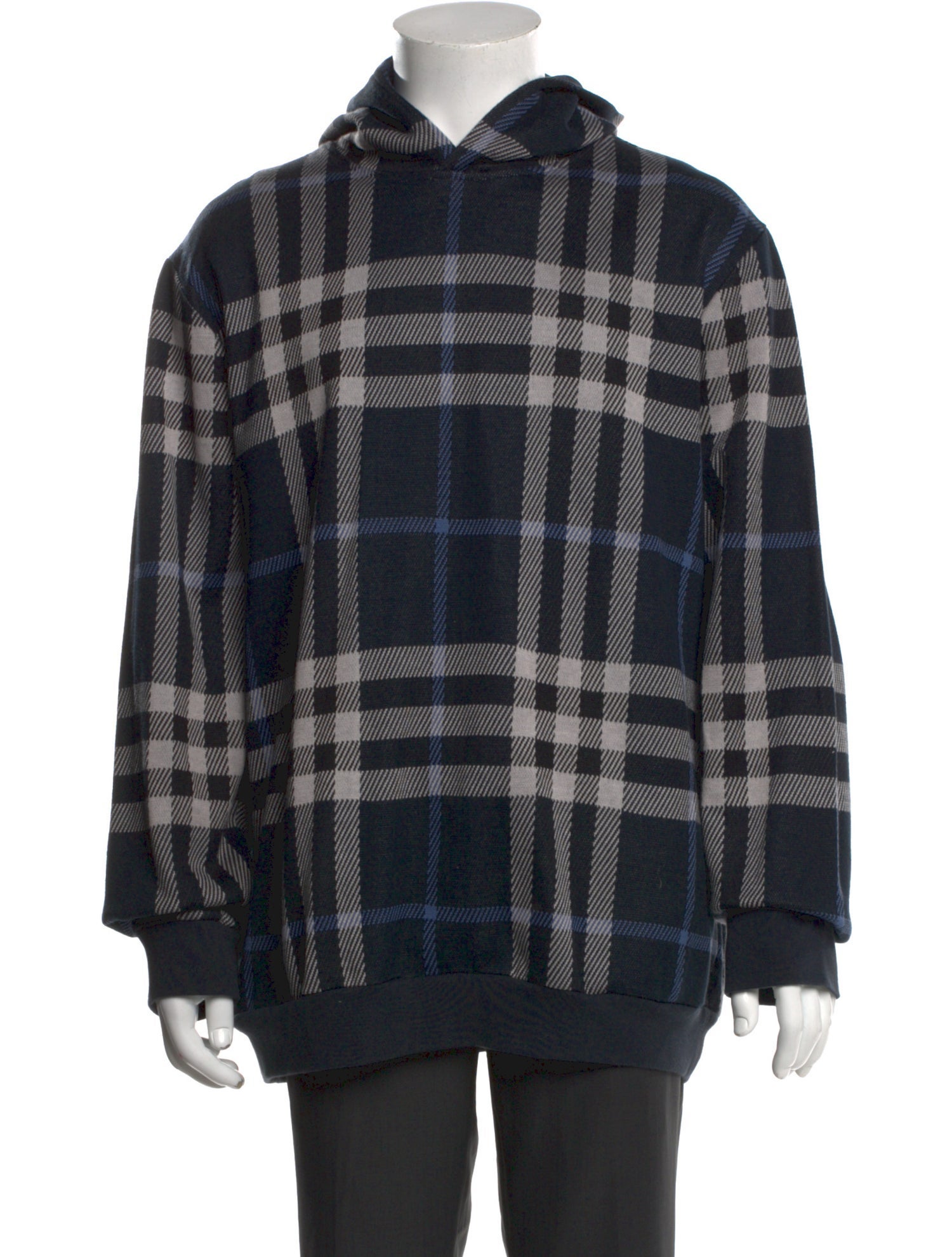 Burberry Nova Check Pattern Crew Neck Pullover