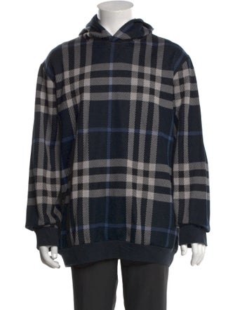 Burberry Nova Check Pattern Crew Neck Pullover
