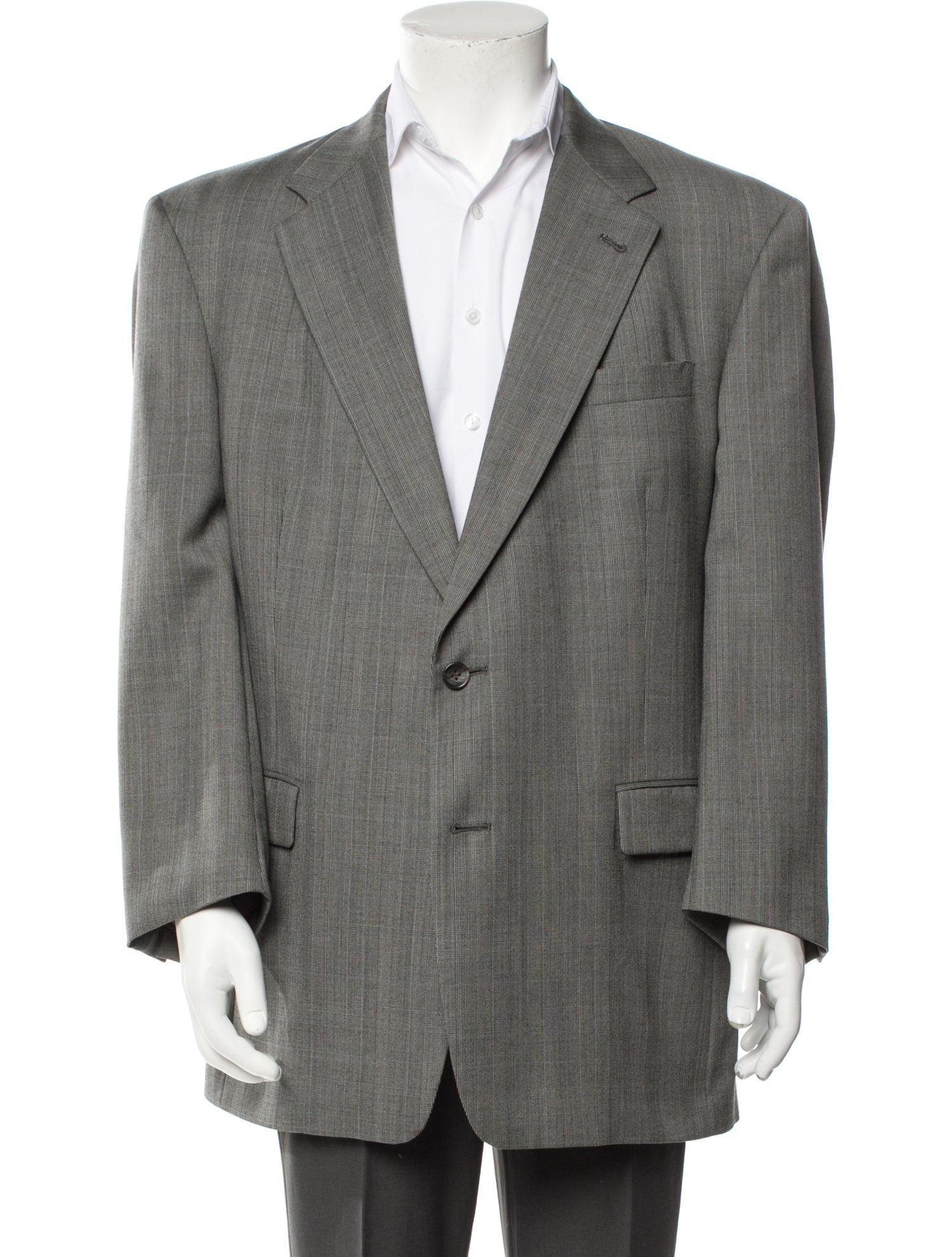 Burberry Plaid Print Blazer