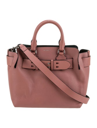 Burberry Leather Top Handle Bag
