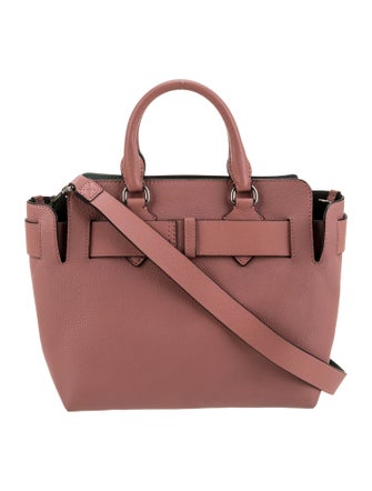 Burberry Leather Top Handle Bag