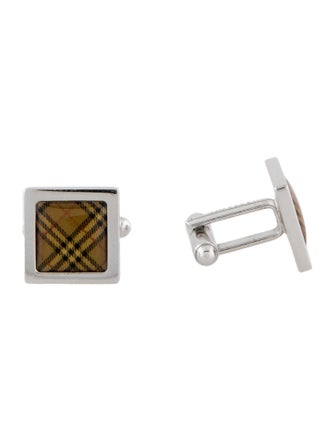 Burberry Enamel Square Cufflinks