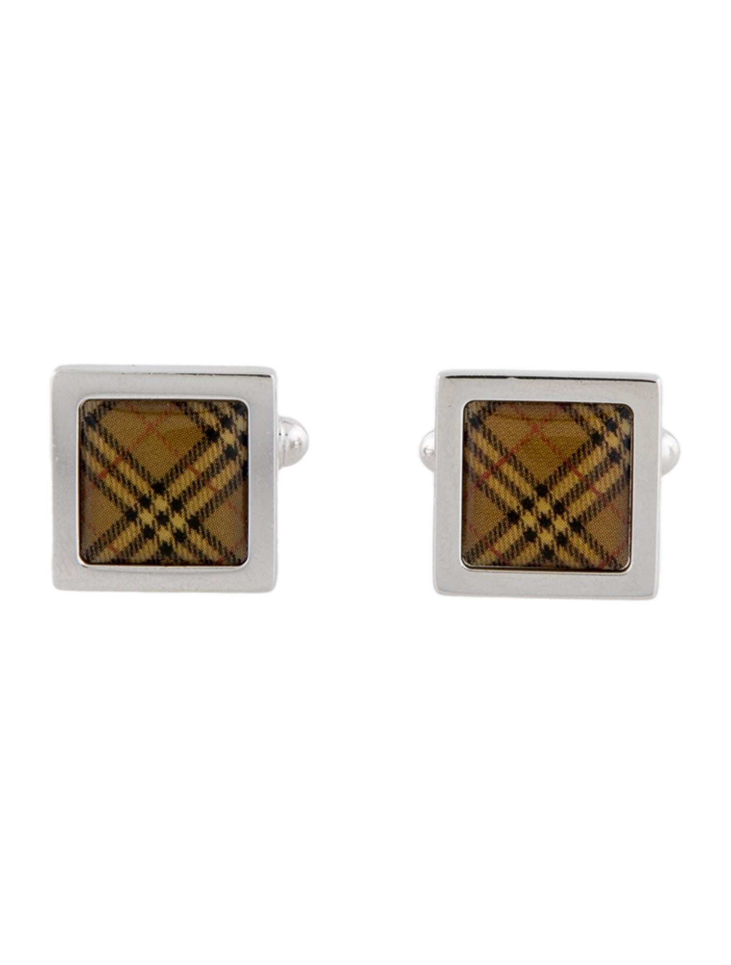 Burberry Enamel Square Cufflinks
