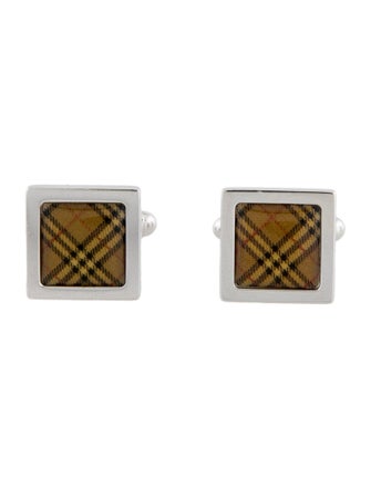 Burberry Enamel Square Cufflinks
