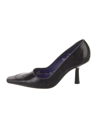 Burberry Exploded Check Pattern Patent Leather Pumps