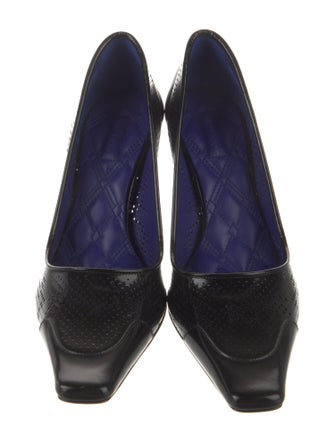 Burberry Exploded Check Pattern Patent Leather Pumps