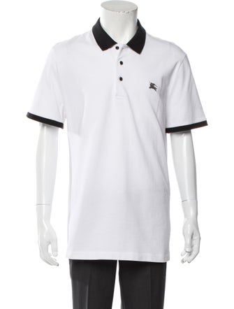 Burberry Striped Collar Polo Shirt