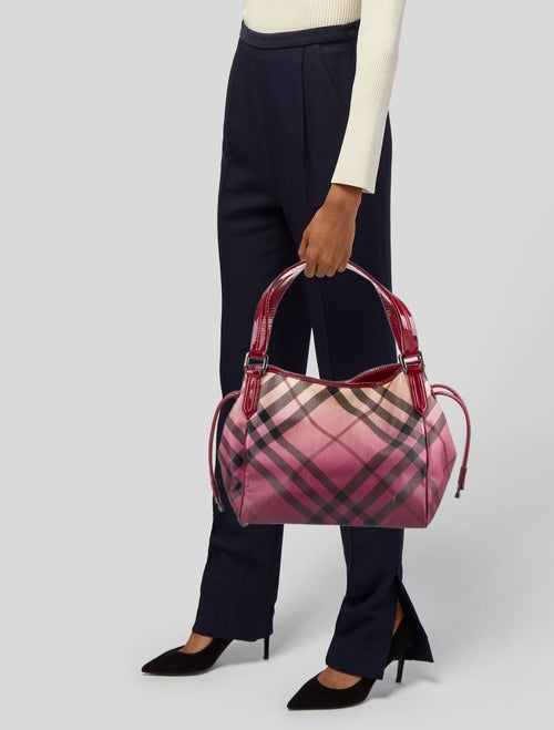 Burberry Super Nova Check Hobo