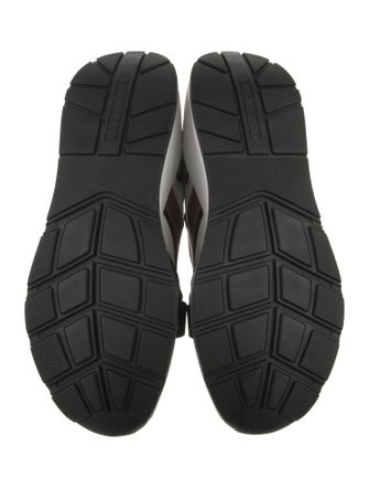 Burberry House Check Pattern Leather Sneakers