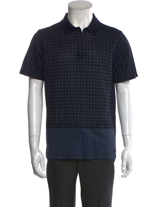 Burberry Polka Dot Print Crew Neck Polo Shirt
