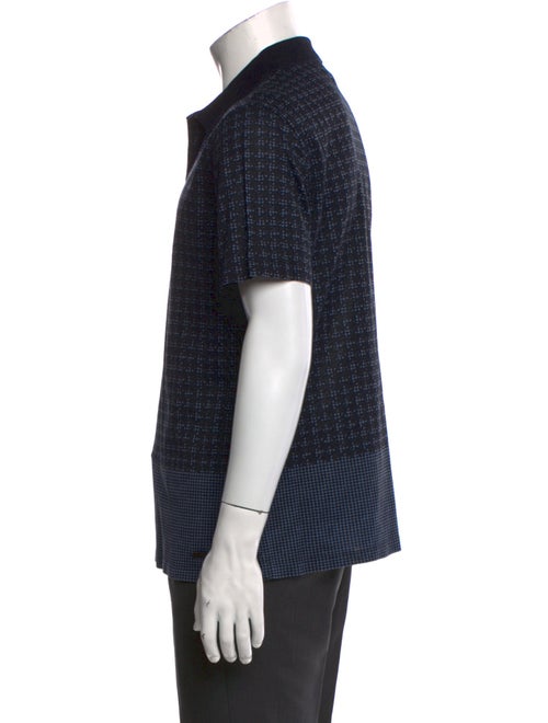 Burberry Polka Dot Print Crew Neck Polo Shirt