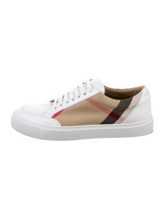 Burberry Leather Printed Sneakers