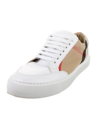 Burberry Leather Printed Sneakers