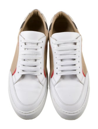 Burberry Leather Printed Sneakers