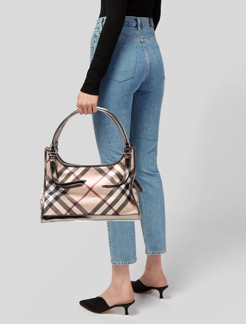 Burberry Super Nova Check Shoulder Bag