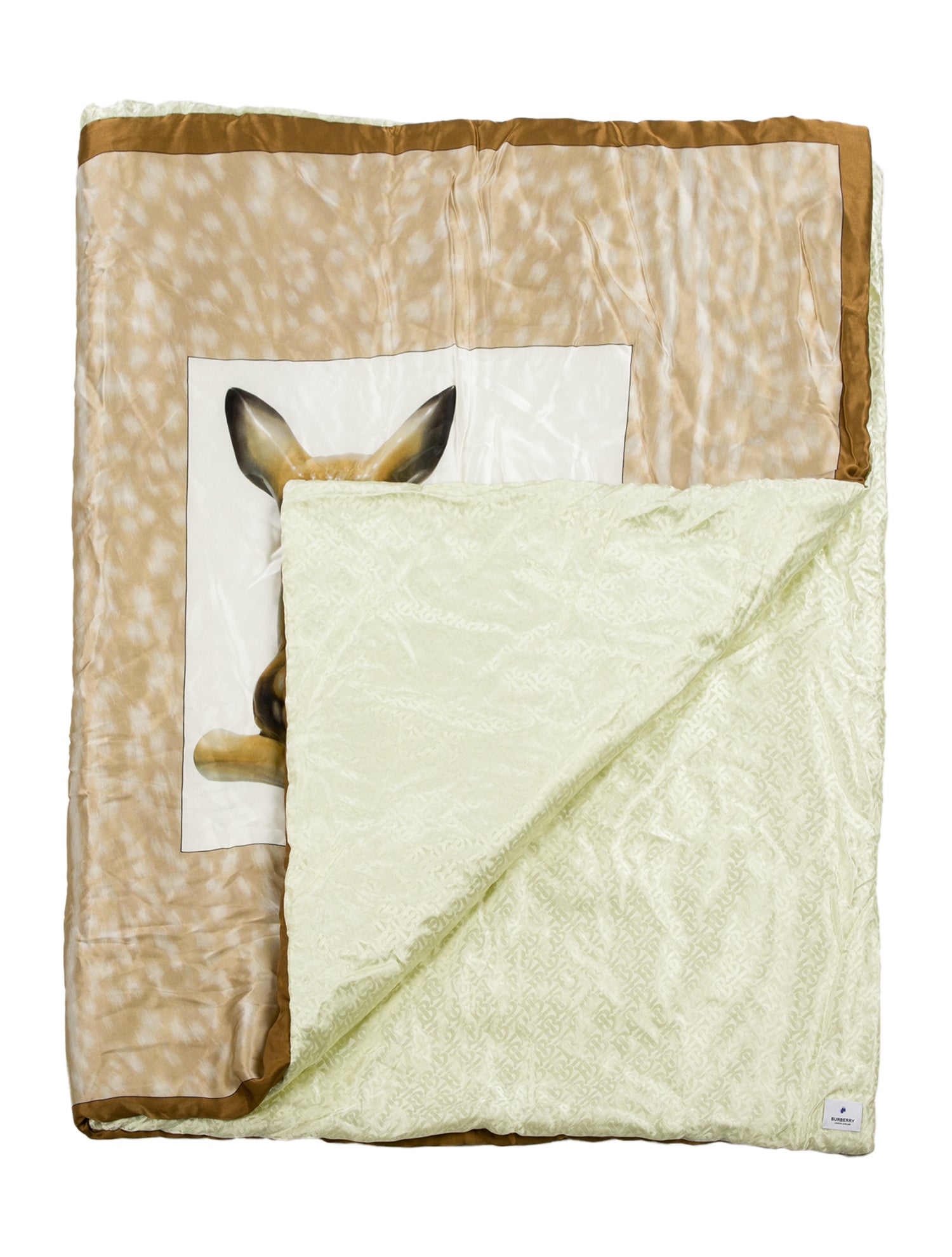 Burberry Deer Print Throw Blanket