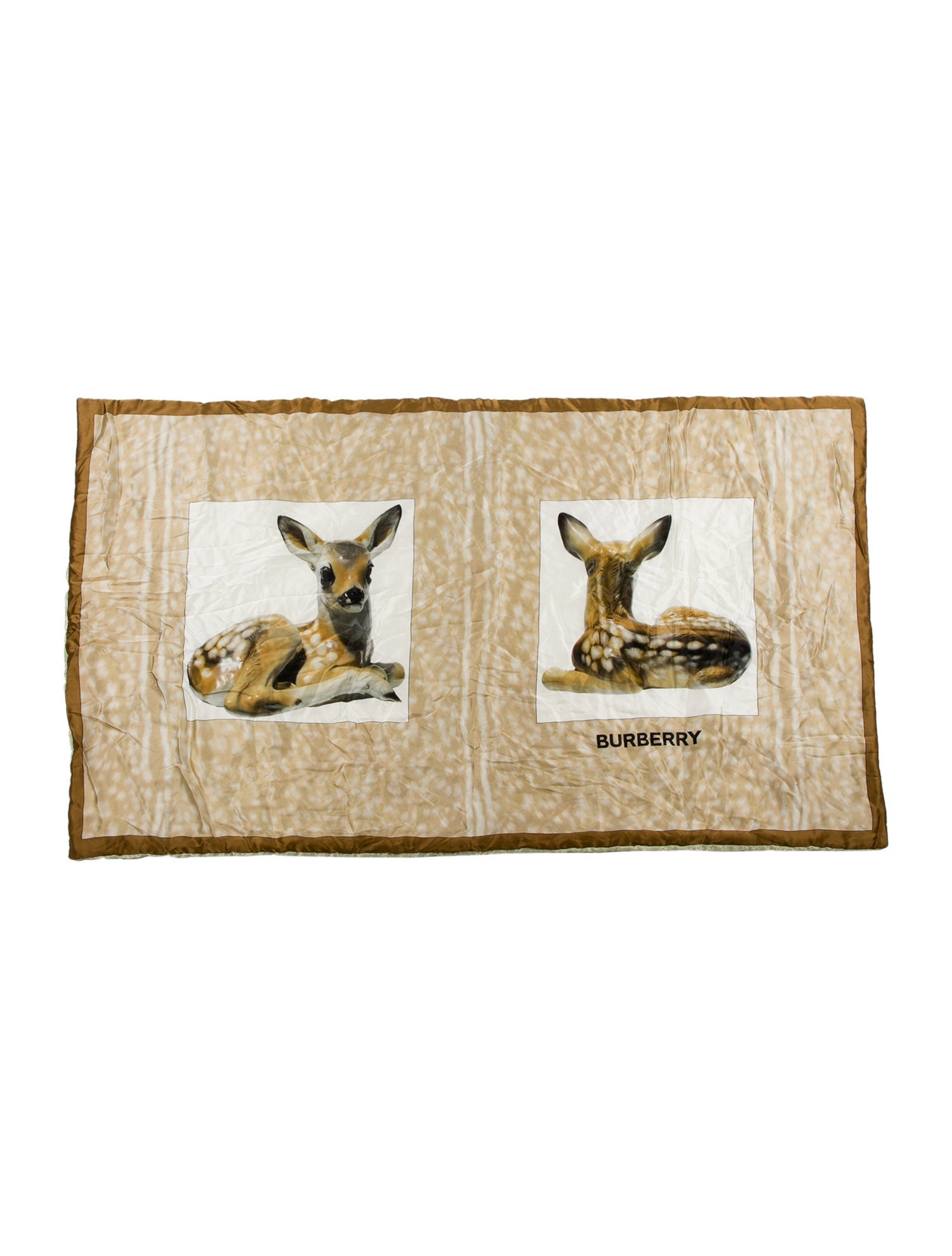 Burberry Deer Print Throw Blanket
