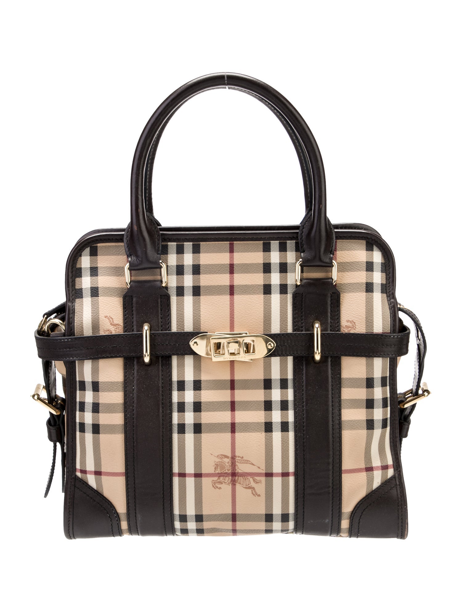 Burberry Haymarket Check Top Handle Bag