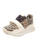 Burberry Nova Check Pattern Nylon Chunky Sneakers