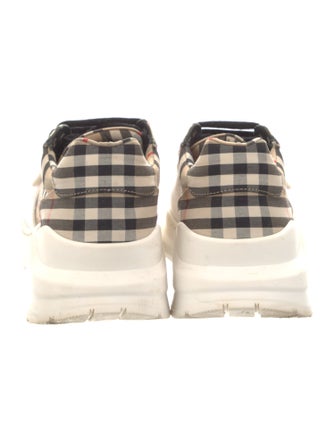 Burberry Nova Check Pattern Nylon Chunky Sneakers