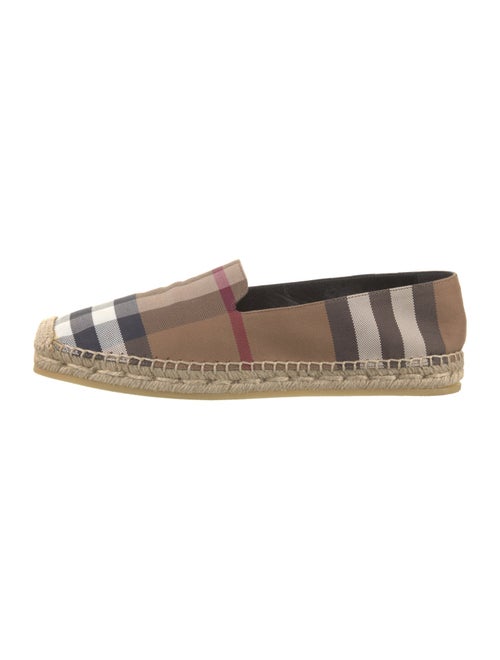 Burberry Plaid Print Espadrilles