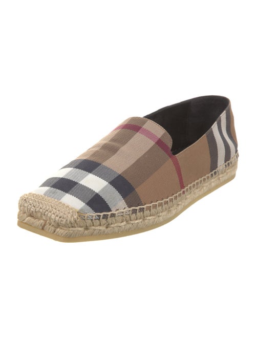 Burberry Plaid Print Espadrilles
