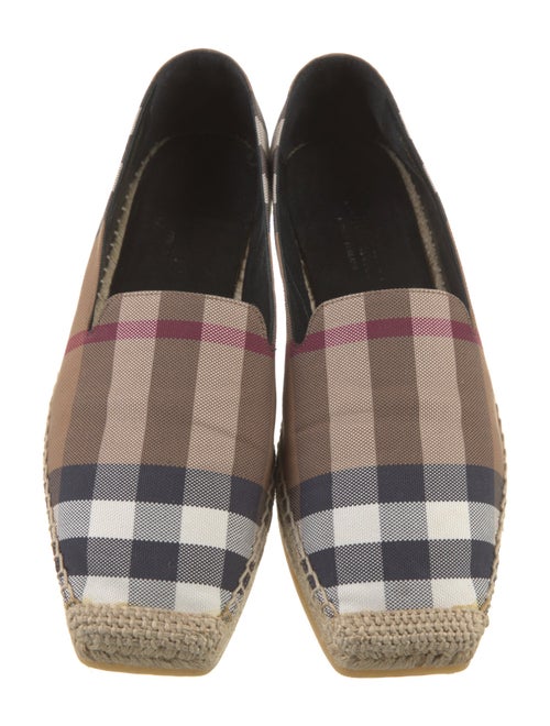 Burberry Plaid Print Espadrilles