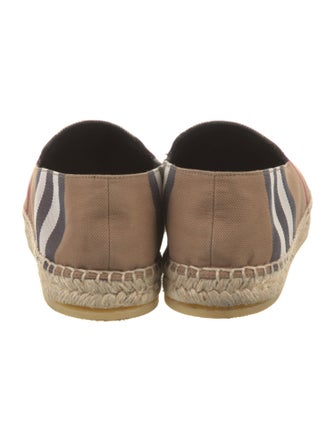 Burberry Plaid Print Espadrilles