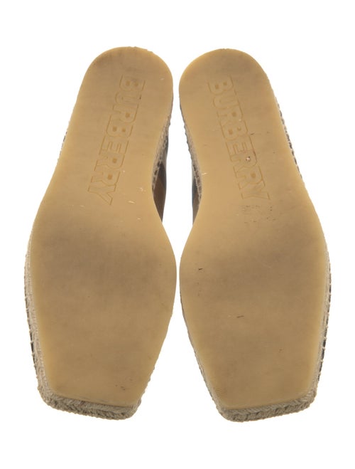 Burberry Plaid Print Espadrilles