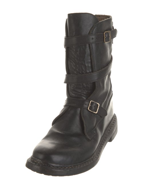 Burberry Leather Moto Boots