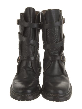 Burberry Leather Moto Boots
